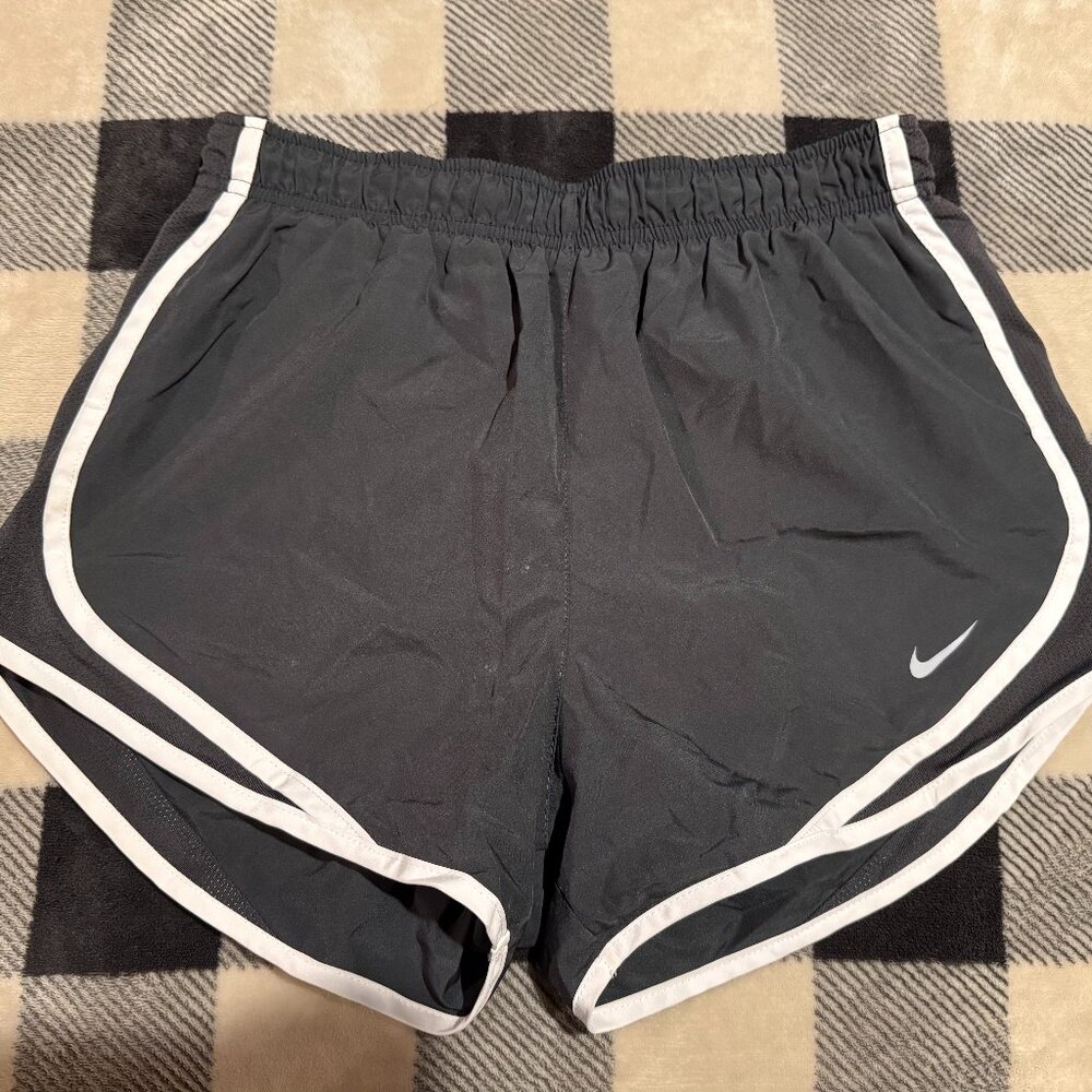 Nike Dark gray and White Women's Athletic Shorts